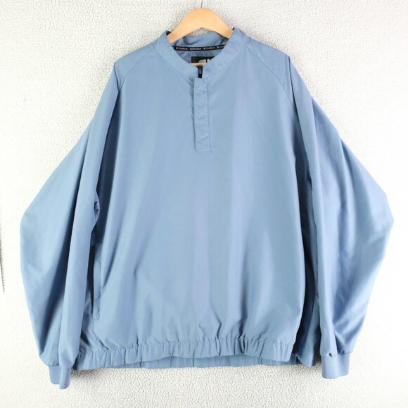 FootJoy Windbreaker Mens Extra Large Light Blue Lightweight Blue Pockets Golf - Picture 1 of 10